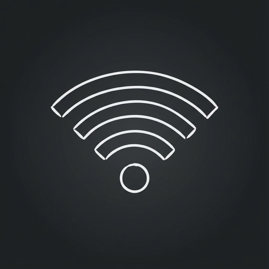 Skiss på wifi symbol